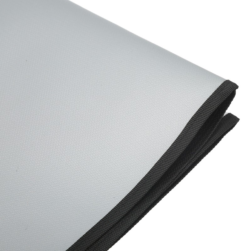 Picnic Fire Blanket Silicone Coated Glass Fiber Grey Filleted Corner