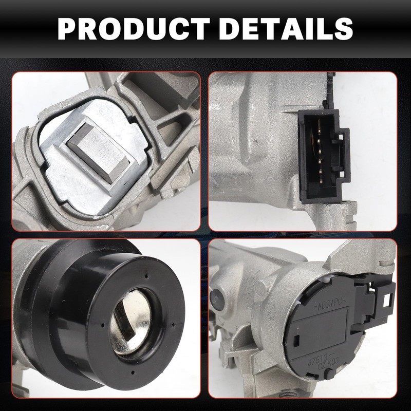 USTAR Ignition Switch Lock Cylinder Assembly with Key Compatible with
