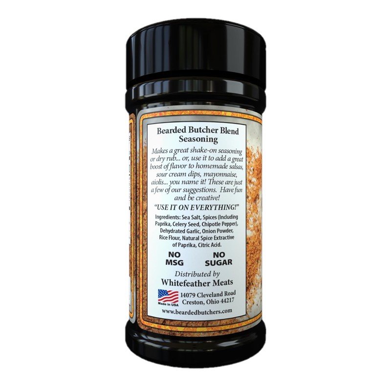 Bearded Butcher Blend Chipotle Seasoning, Delicious Flavor, Versatile, Low Calorie,