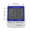 CTH‑609 Digital Thermometer Hygrometer Wall Mounted Temperature Humidity Meter for