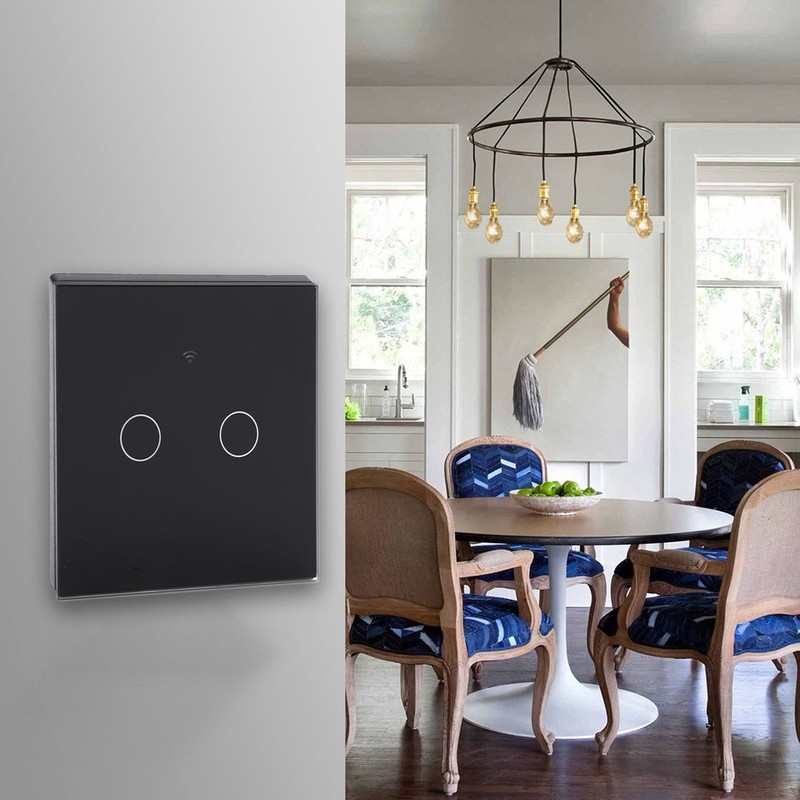 Remote Control Switch 2 Way WiFi AC 80‑260V 10A Touch