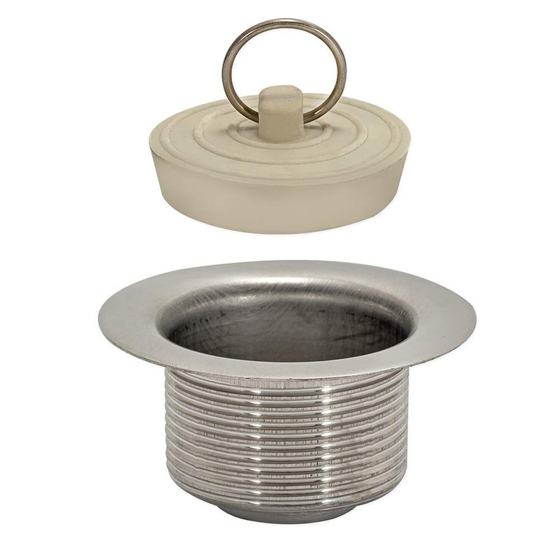 EZ-FLO 30041 Stainless Steel Tray Stopper Strainer for Bathtub or