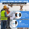 Hiboom 2 Pack Pen Pencil Holder for Hard Hat, Black