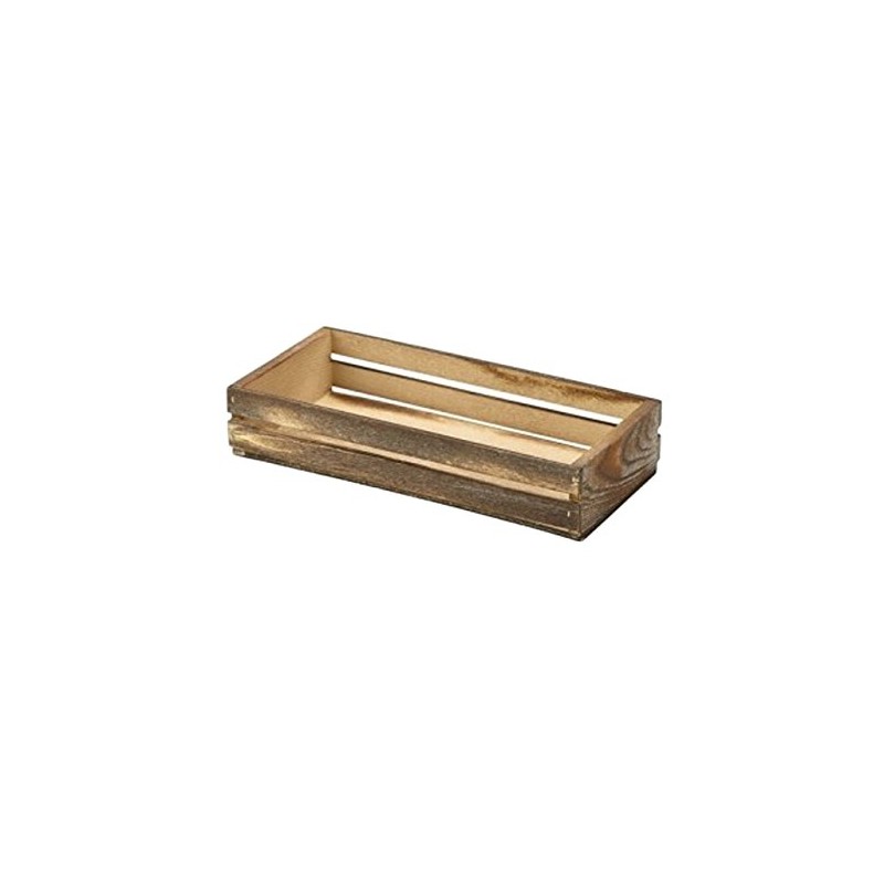 Barmans Genware Wooden Food Presentation Crate 25 x 12 x