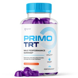 Primo TRT Men's Gummies Advanced Pro Formula Chewable Supplement 60 Gummies