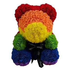 Oso De Flores Oso De Regalo Oso De Foamy 40 Cm De Altura