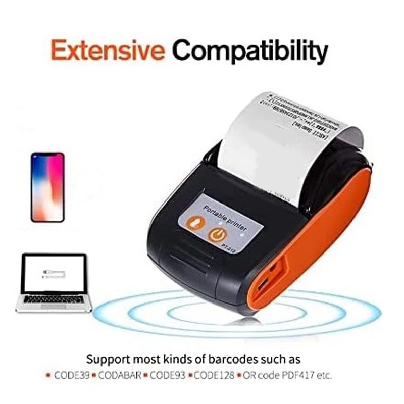 Bewinner Bluetooth Receipt Printer, Portable 58 mm Mini Thermal Pos