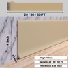Duzzy Flexible Baseboard Molding Trim, 4 Inch(W) x 20 Feet(L)