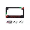 BLVD For Ducati Motorcycles Retro Textured Flag License Plate Frame