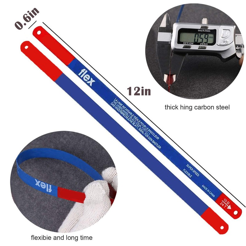 30 Pcs Hacksaw Replacement Blades, JatilEr Metal Cutting Hacksaw Blades