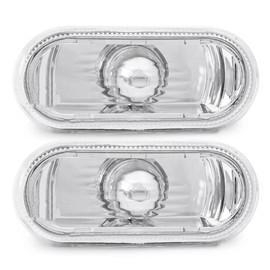 Easy Link 2x Seitenblinker Weiß Blinker Blinkleuchte Kompatibel mit VW Golf Passat Caddy Polo Amarok T5 Sharan Lupo Bora Up Seat Ibiza Leon Toledo Alhambra