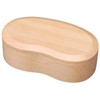 豆型 一段弁当箱 ナチュラル FHZ01W