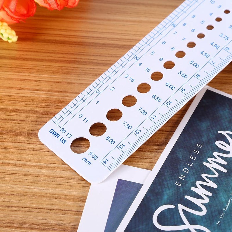 Knitting Gauge Ruler for Accurate Needle Sizing Knitting Gauge Knitting