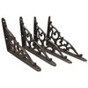 Shelf Brackets Braces Cast Iron Small 5.25" x 7" Rustic