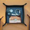 WASAMA Genuine Leather Valet Tray | Full Grain Leather Organiser