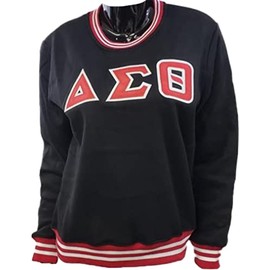 Buffalo Dallas Delta Sigma/Σ Theta Crewneck Sweatshirt [Black - XS] - ID#11953