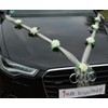 Autoschmuck Organza M garland with roses for bride and groom