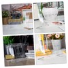 GANAZONO 1set Transparent Acrylic Memo Board Multi-Functional Desktop Message Board