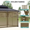 Aoodor Universal 10x13 ft Gazebo Mosquito Netting, Replacement 4-Panel Sidewalls