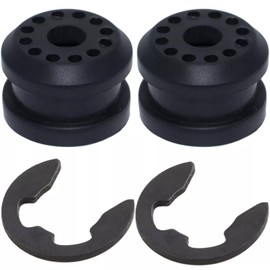 2-Piece Transfer Case Shift Linkage Bushing Kit for Dodge Ram 1500/2500/3500 - Includes Control Lever Bushing, Grommet & E-Clip - Direct Replacement for 68078974AA, 68078975AAA