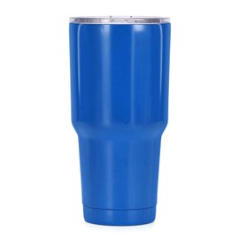Muka 30 Oz. Stainless Steel Tumbler with Resistant Lid, Double Walled Insulated Travel Mug-Royal Blue