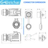 E-WeiChat EW-LP20 Industrial Waterproof Connector IP68 Quickly Plugging Aviation Connector
