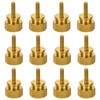 sourcing map 12pcs M3x10mm Knurled Thumb Screw Computer Case Threaded