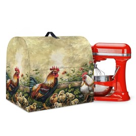 LVEWYB Rooster Stand Mixer Cover for Kitchen Aid Mixers Cover Compatible With 6-8Qt Mixers, Pioneer Woman Dust-proof Waterproof Kitchen Appliance Accessories Covers