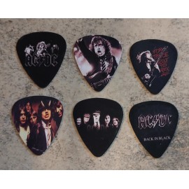 Unbranded One set of 6 Rock band Single Sided Picture Guitar Picks