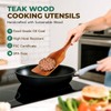 KAQISE Wooden Spatula for Cooking, Heat-Resistant Teak Wood Spatula/Turner, Kitchen