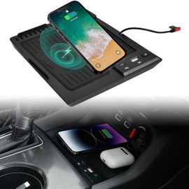 KEWISAUTO Car Wireless Charger for 2022-2024 Honda Civic, Center Console Charging Panel QC PD Fast Phone Charger Pad for Honda Civic 2022 2023 2024 Accessories