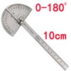 Detachable Rotary Protractor,0-180 Degree Stainless Steel Protractor Machinist Tool 10cm