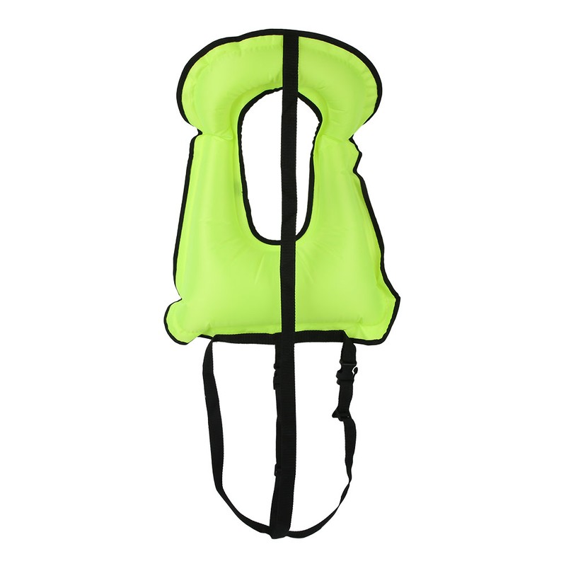 Fluorescent Snorkeling Buoyancy Waistcoat Waterproof Safe Swimming Inflatable Vest