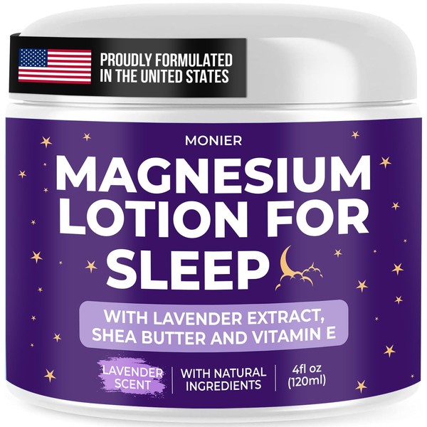 MONIER Magnesium Lotion for Sleep - Apply to Legs, Arms