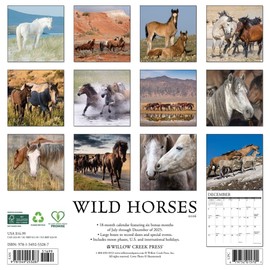 Wild Horses 2026 12" x 12" Wall Calendar