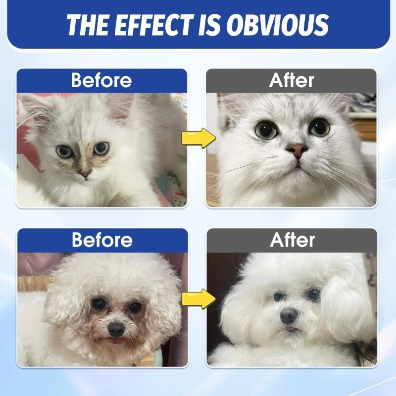Ninibabie Tear Stain Remover Powder for Dogs and Cats, Eye