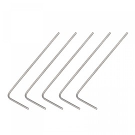 sourcing map 5 Pack 0.7mm Hex Key Wrench, L Shaped Long Arm CR-V for 3D Printer Kits Repairing