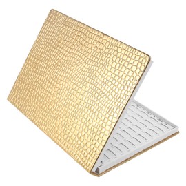 Rvvwhfn 216 Colors Nail Tips Display Book DIY Nail Art Showing Shelf Gel Color Card Chart Painting Display Board Gold