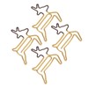 100pcs Shaped Paper Clips Deer Shape Metal Portable Office Clips