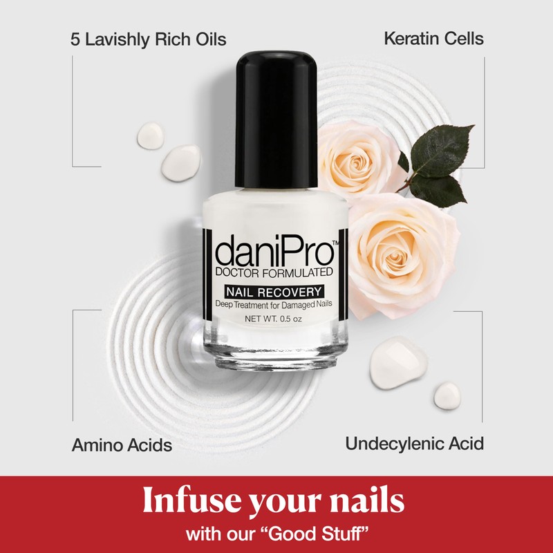 daniPro Doctor-Formulated Nail Recovery, 0.5 oz - Nail Strengthener Base