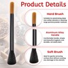 Giantree Dual Head Coffee Brush, Coffee Grinder Brush, Dusting Espresso