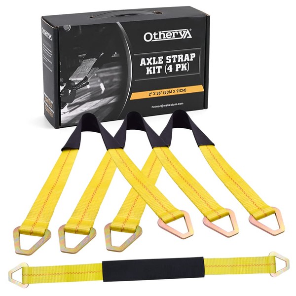 Otherya 2inch X 36inch Long Axle Tie Down Straps with