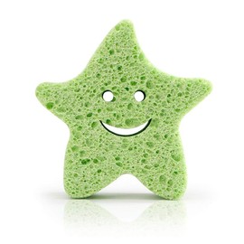 Xrten 3Pcs Shape of a Star Colored Rabbit Bear Cute Cartoon Bathing Body Soft Scrubber for Baby or Children