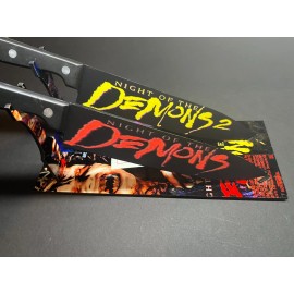 Night Of The Demons 1 & 2 Kitchen Knife Set With Sublimated Stands