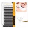 Nagaraku Extensiones De Pestañas 5d W Shape 8-15mm Mix