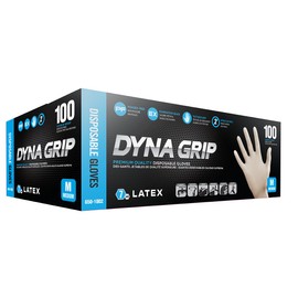 SAS Safety 650-1003 Large Latex Dyna Grip Gloves , White