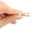 SHATCHI 100pcs 25mm Plain Mini Wooden Craft Pegs Paper Photo