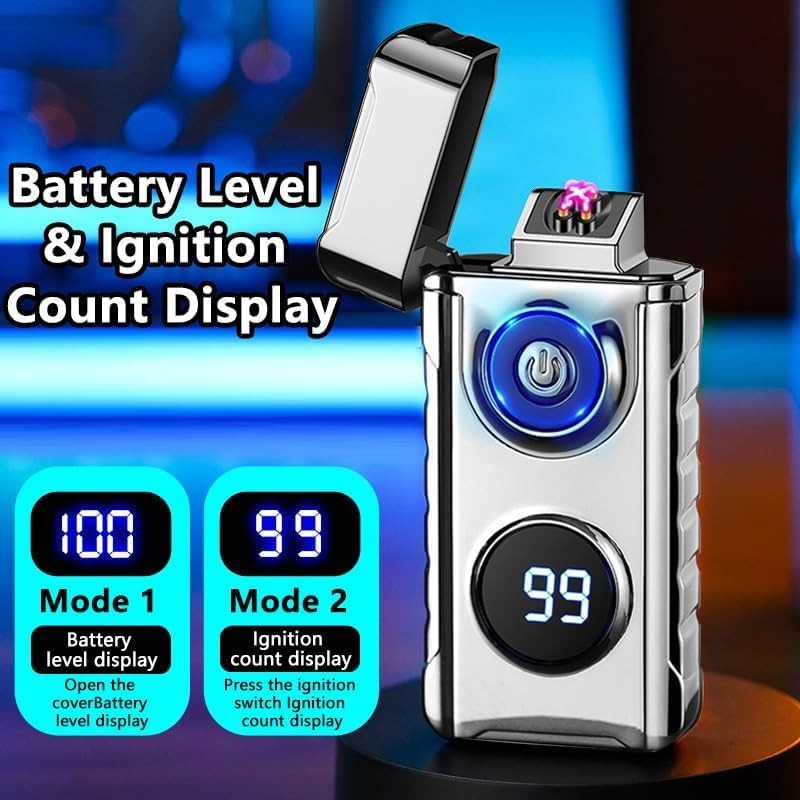 Electric Lighters Plasma Lighters Rechargeable with with LED LED Display