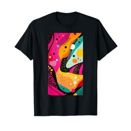 Bright Funky Abstract Abstract art Colors Modern T-Shirt