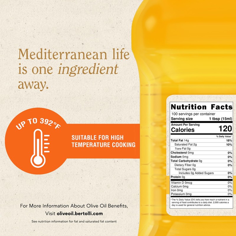 Bertolli Classico 100% Olive Oil, 51-Ounce Bottle